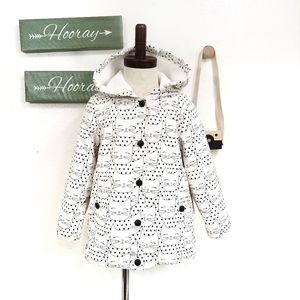 Sweet Kitten Polka Dot Hooded Jacket Size 4T